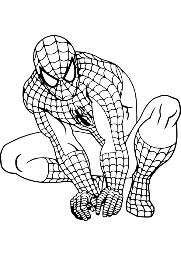124 Dessins De Coloriage Spiderman À Imprimer serapportantà Dessin Spiderman À Colorier