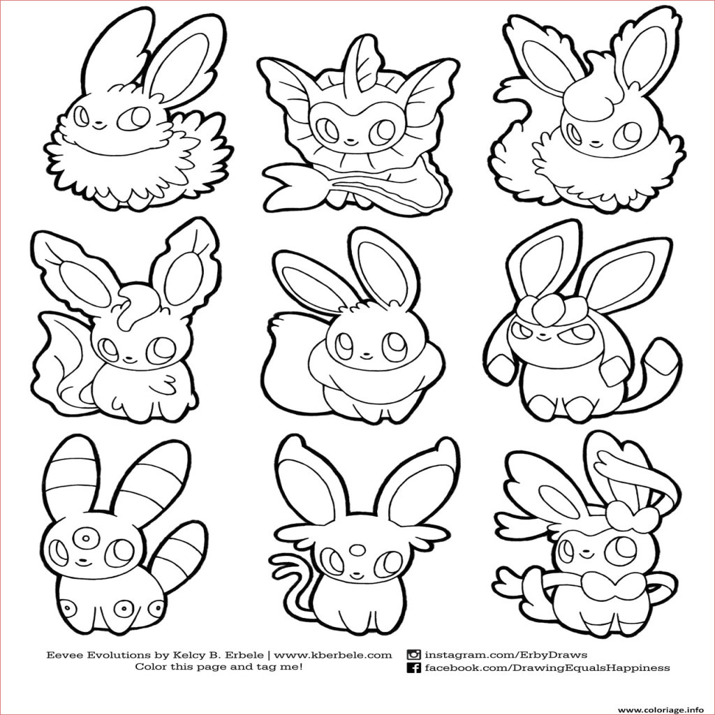 13 Divertir Coloriage Pokemon Evoli Collection - Coloriage dedans Pokemon Evoli Coloriage