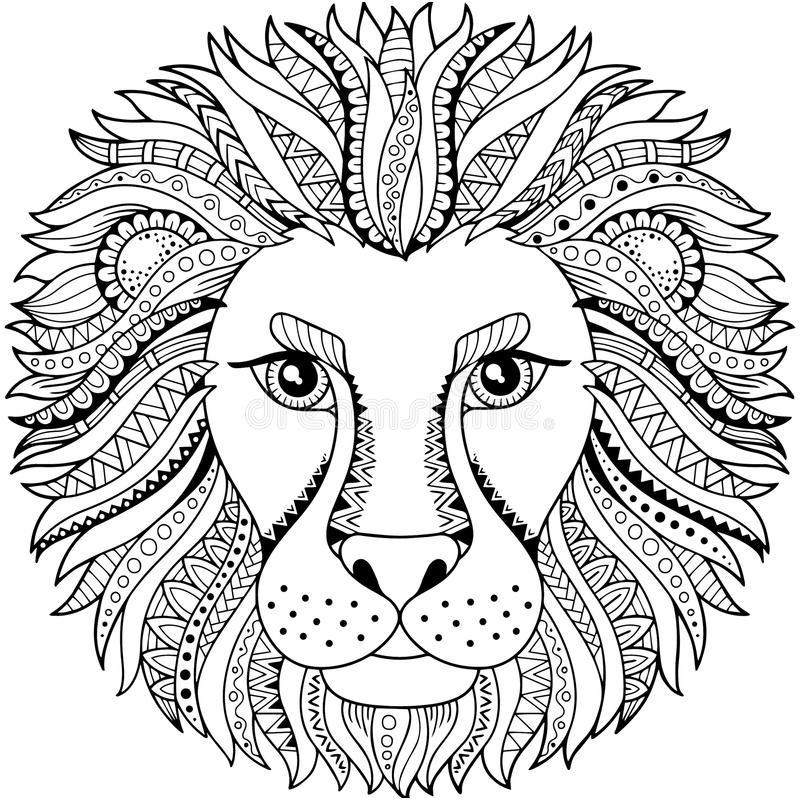 15 Utile Coloriage Lion Pics - Coloriage avec Mandala Lion À Imprimer