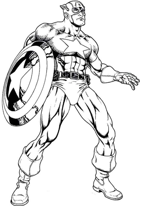 156 Dessins De Coloriage Captain America À Imprimer Sur Laguerche avec Coloriage Captaine America