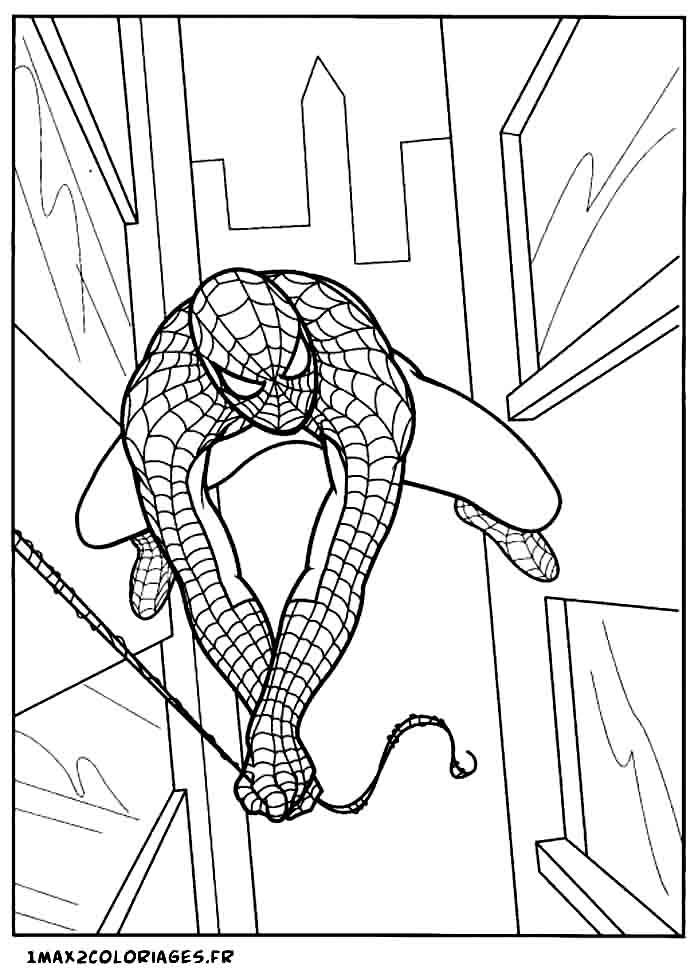 167 Dessins De Coloriage Spiderman À Imprimer Sur Laguerche - Page 14 à Dessin A Colorier Spiderman