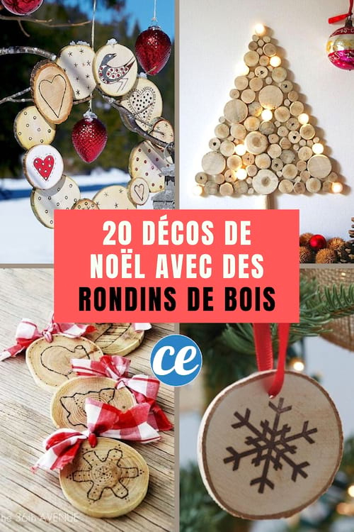 20 Super Décorations De Noël Avec Des Rondins De Bois. avec Pere Noel En Rondin De Bois