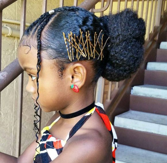 30 Idées De Coiffure Pour Fillettes Aux Cheveux Afro - Confessions D encequiconcerne Coiffure Africaine Fillette