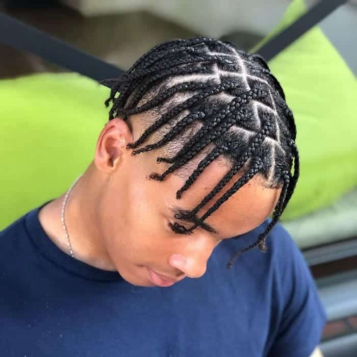 30 Incredible Individual Braids For Men In 2023 - Hairstylecamp encequiconcerne Coupe Tresse Homme