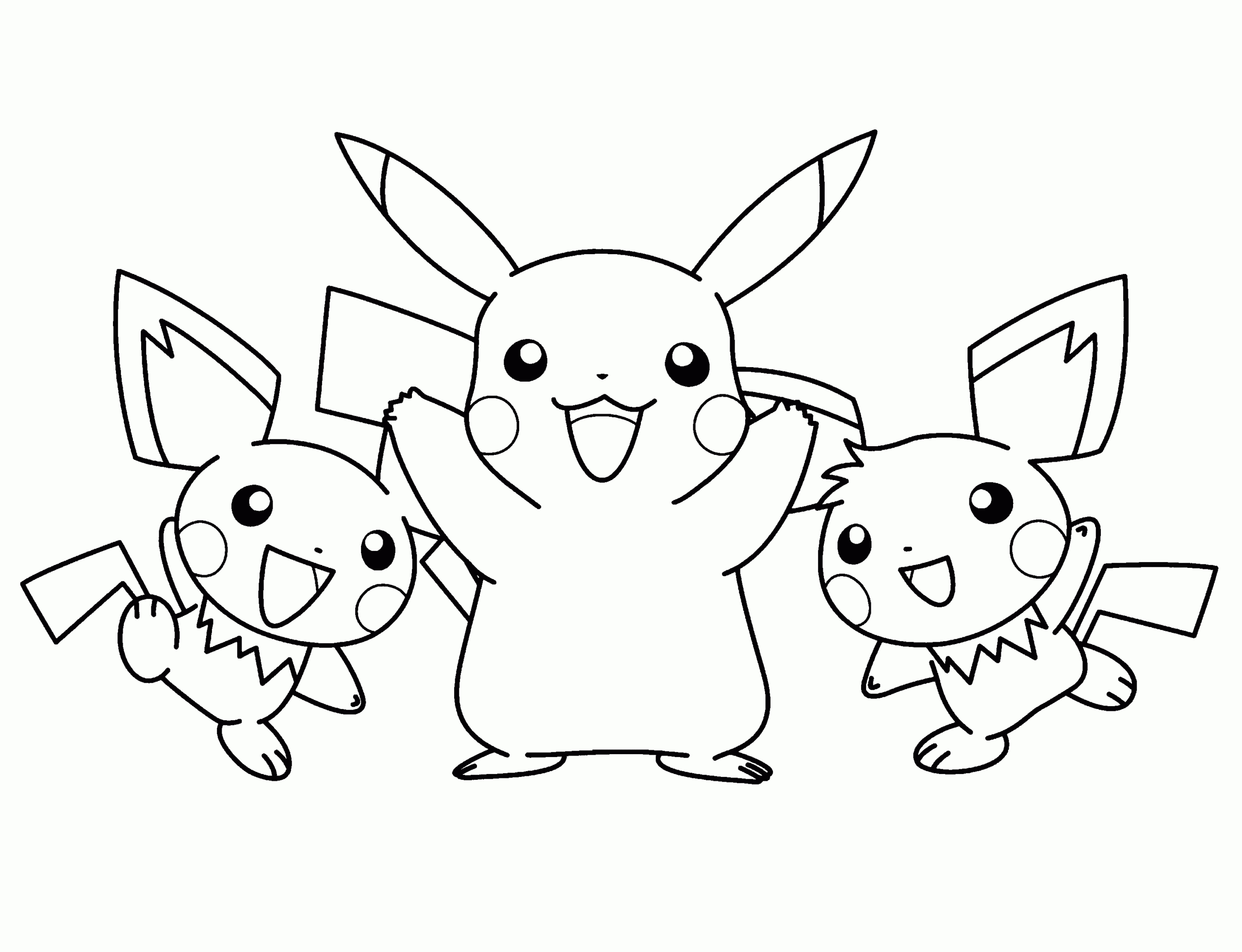 36 Dessins De Coloriage Pikachu À Imprimer encequiconcerne Coloriage Pikatchou