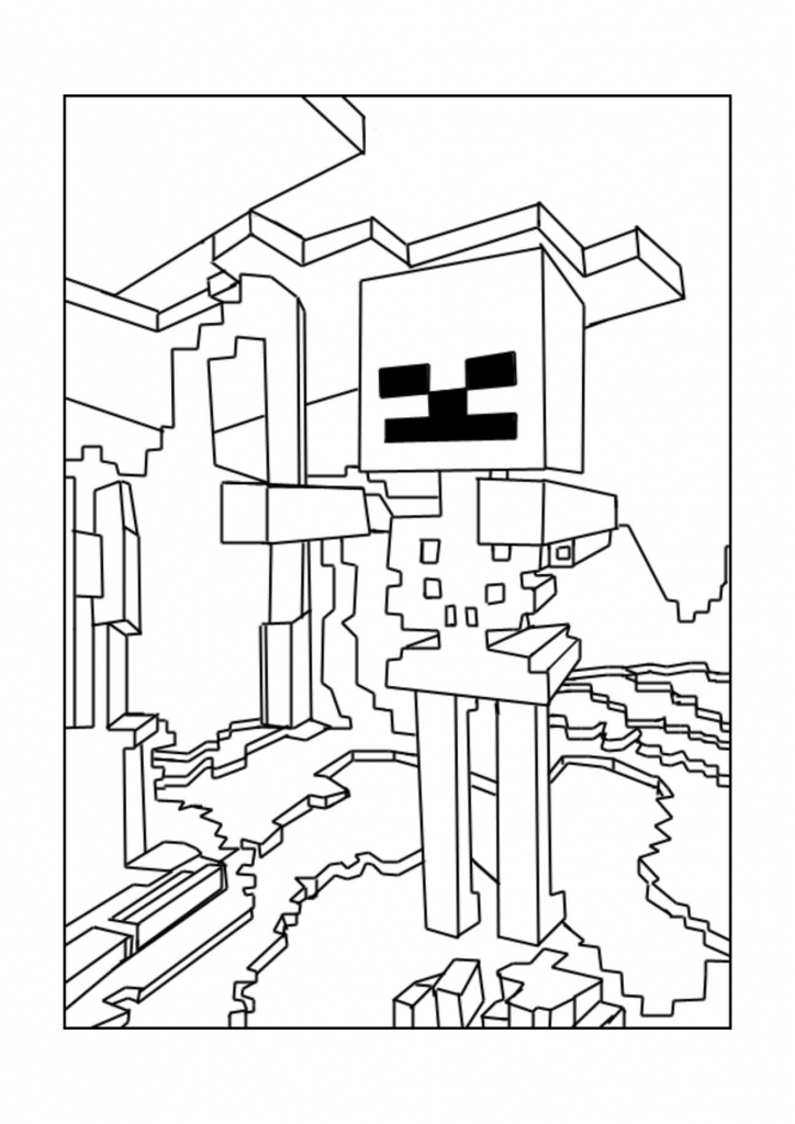 40 Printable Minecraft Coloring Pages à Zombie Minecraft Dessin