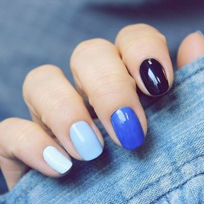 41 Idées En Photos Pour Vos Ongles Décorés! | Ongles En Gel Bleus serapportantà Idée Ongle Bleu