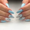 50 Stunning Matte Blue Nails Acrylic Design For Short Nail - Page 14 Of avec Ongles Bleu Pastel