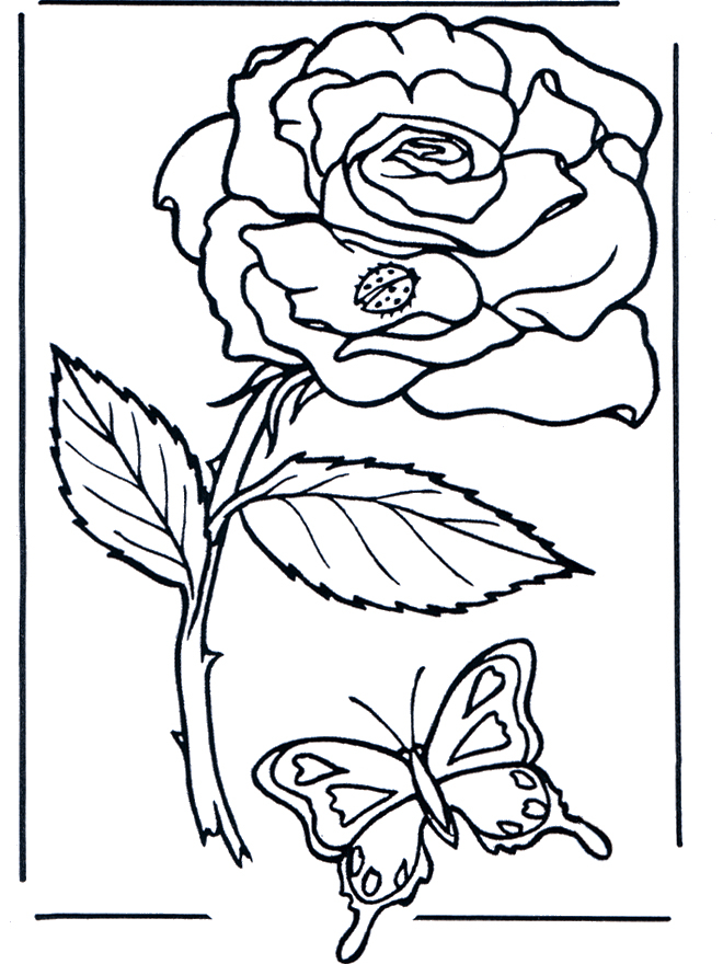 57 Dessins De Coloriage Roses À Imprimer Sur Laguerche - Page 3 intérieur Rose A Colorier