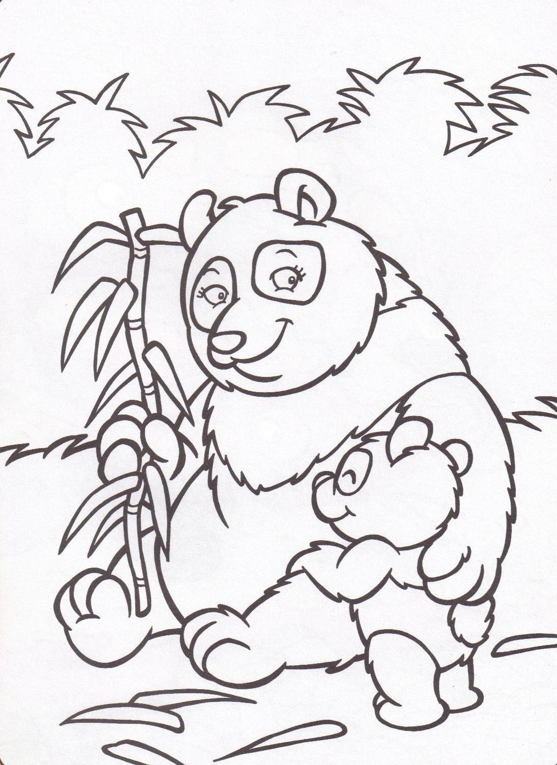 6 Dessins De Coloriage Bébé Panda À Imprimer dedans Coloriage Panda À Imprimer