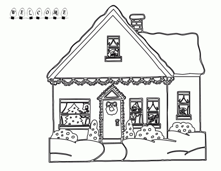 87 Dessins De Coloriage Maison À Imprimer Sur Laguerche - Page 5 destiné Coloriage Villa