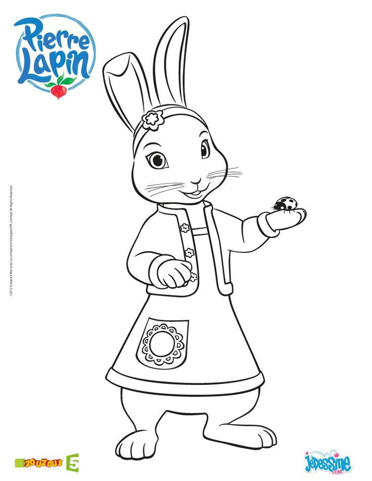 9 Aimable Pierre Lapin Coloriage Gallery - Coloriage dedans Coloriage Pierre Lapin