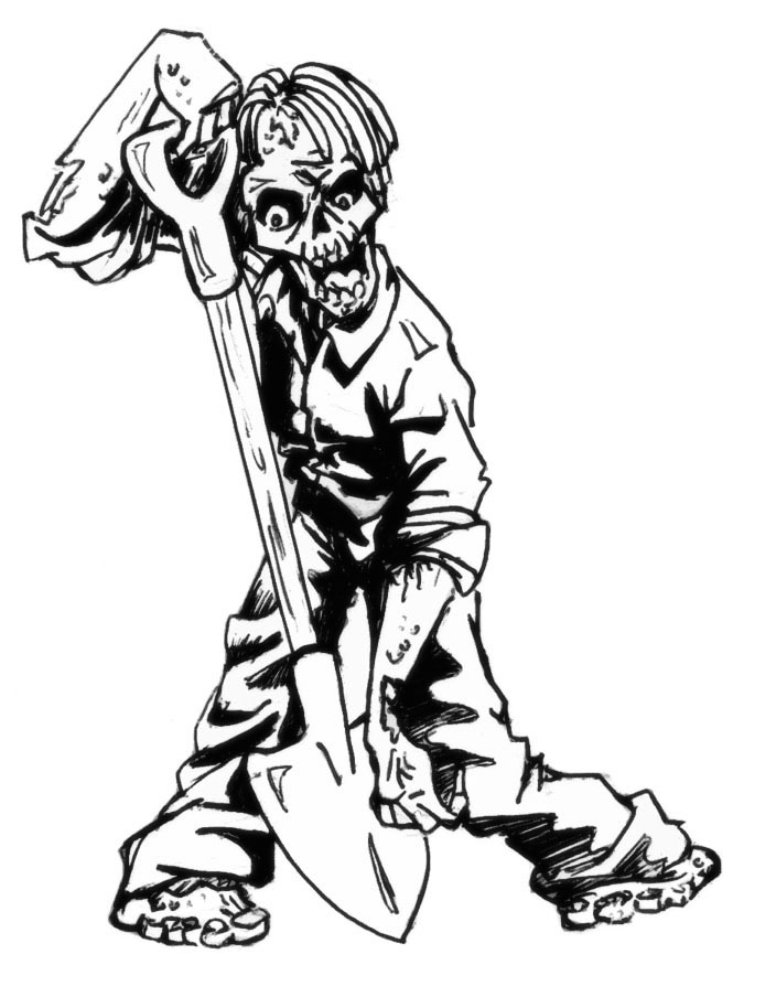 9 Free Zombie Printable Coloring Pages intérieur Coloriage Among Us Zombie