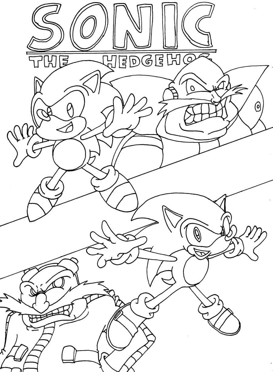 97 Dessins De Coloriage Sonic À Imprimer Sur Laguerche - Page 5 serapportantà Coloriage Super Sonic