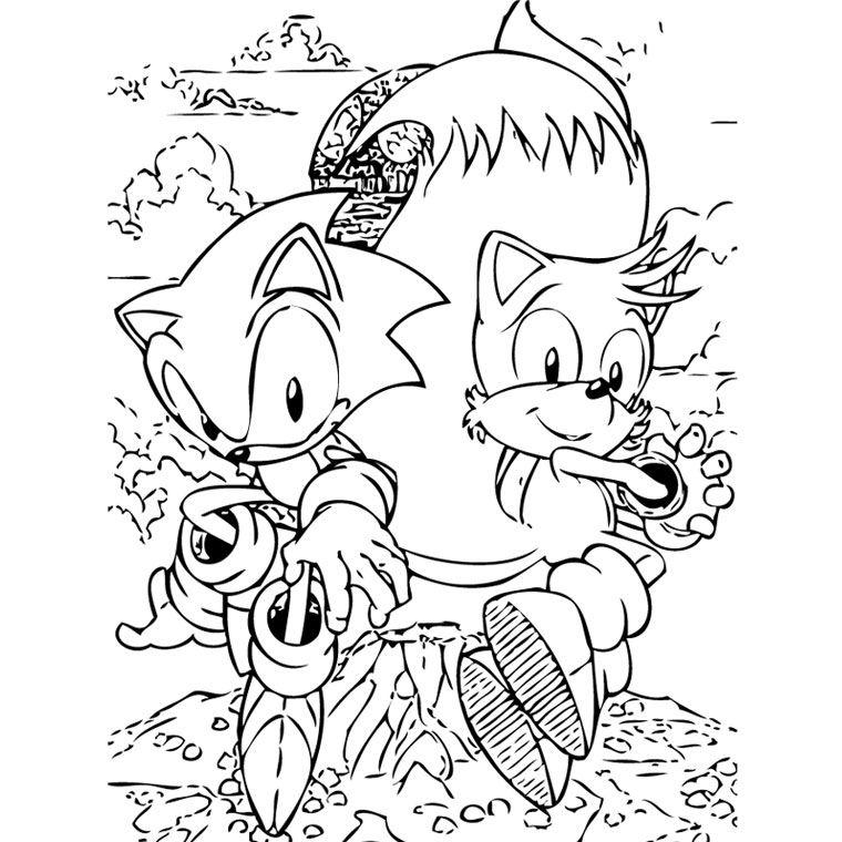 97 Dessins De Coloriage Sonic À Imprimer Sur Laguerche - Page 6 à Coloriage Sonic 2