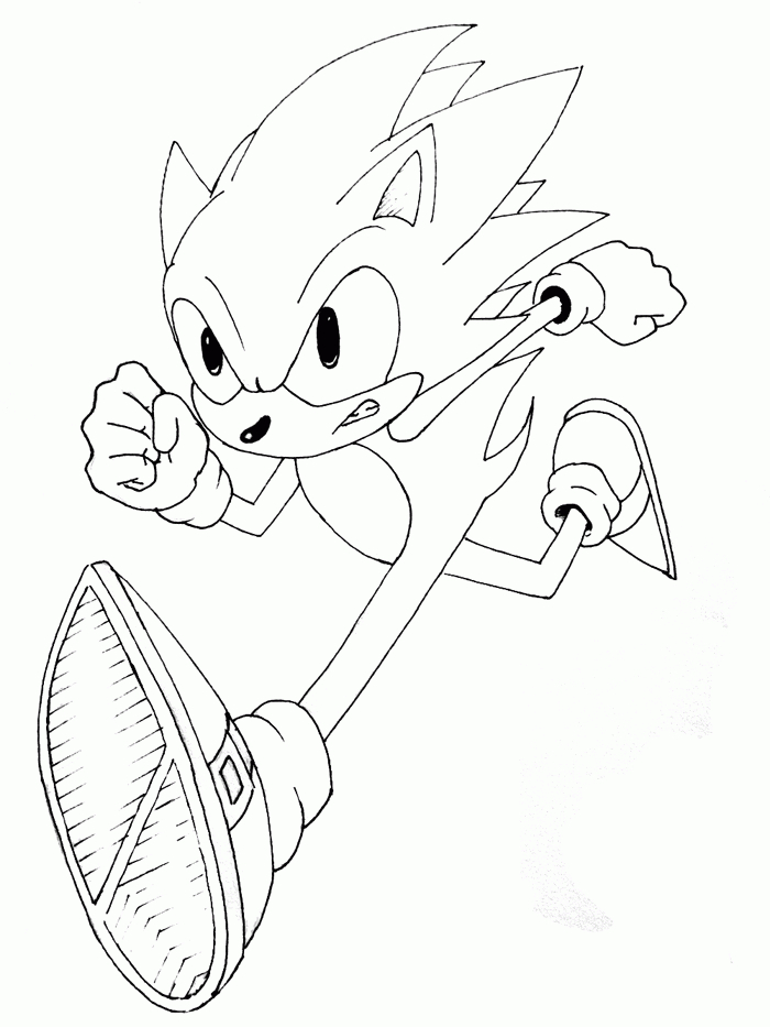 97 Dessins De Coloriage Sonic À Imprimer Sur Laguerche - Page 7 pour Coloriage Super Sonic Et Super Shadow
