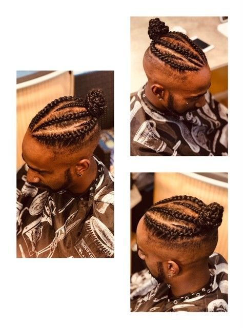 #Africain #Coiffure #Collées #Cheveux #Nattes #Colles #Homme # avec Nattes Collées Homme