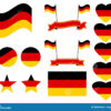 Allemagne Symboles Nationaux : Vecteurs De Symboles, Villes, Allemagne dedans Drapeau Allemand À Colorier