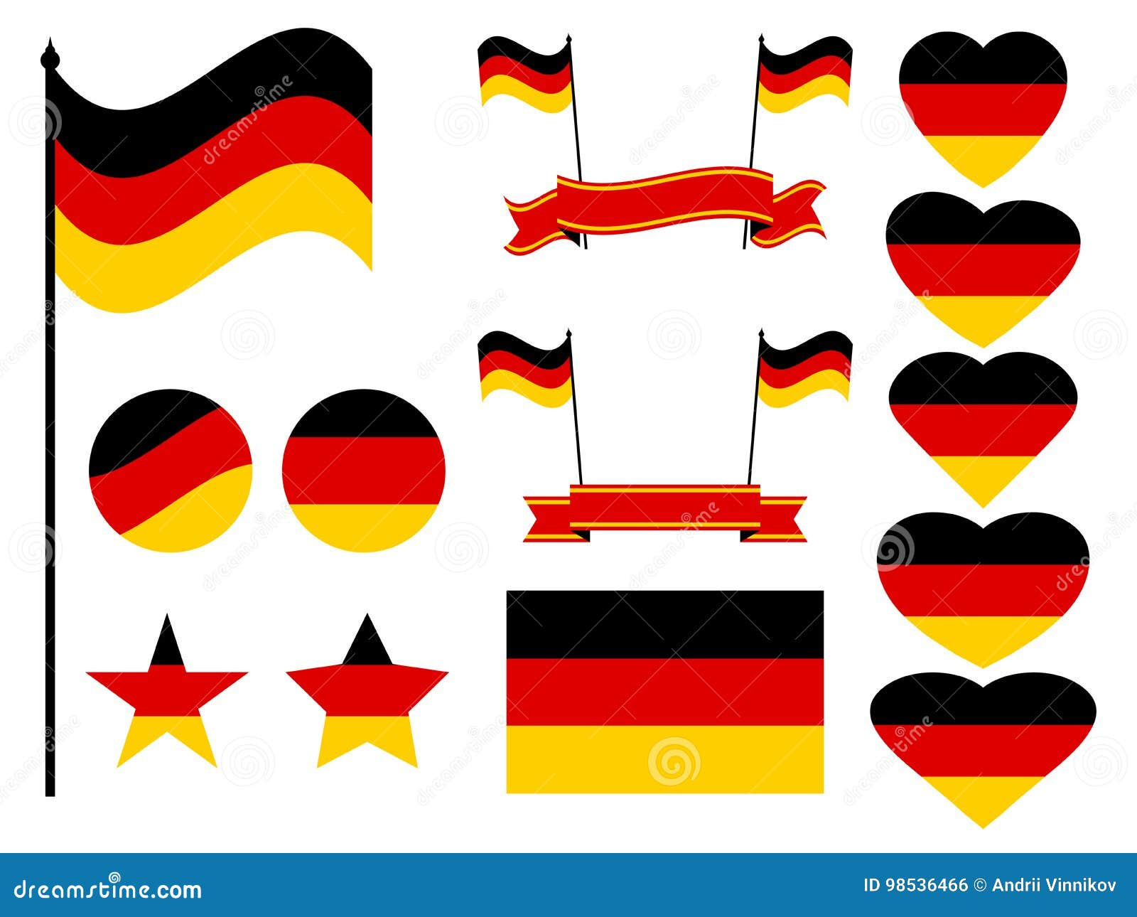 Allemagne Symboles Nationaux : Vecteurs De Symboles, Villes, Allemagne dedans Drapeau Allemand À Colorier