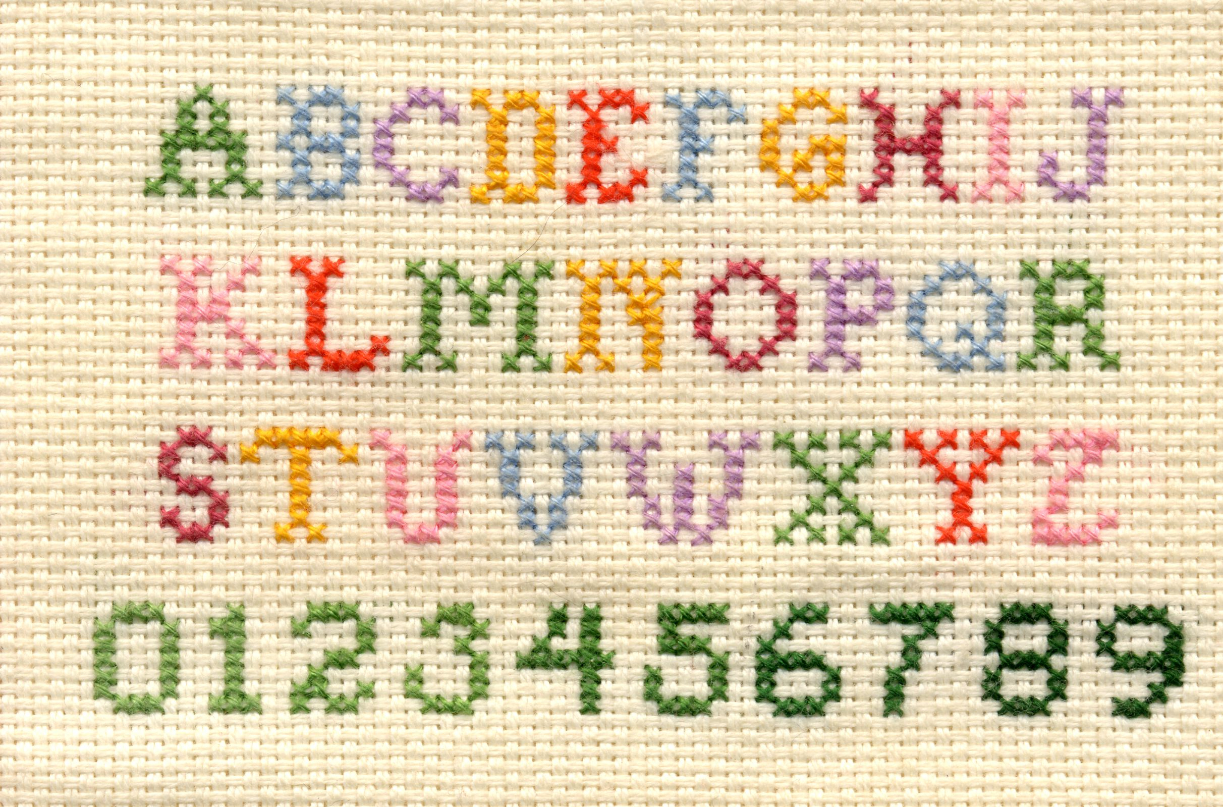 Alphabet Patterns For Cross-Stitch And Back Stitch à Alphabet Point De Croix