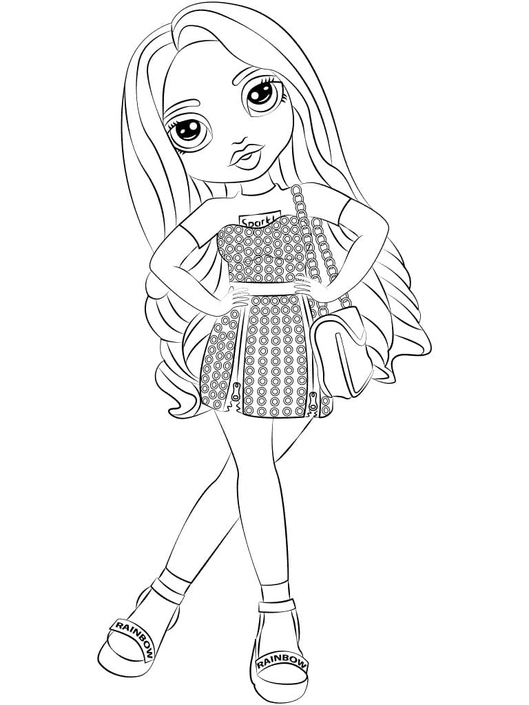 Amaya Raine Rainbow High Coloring Pages - Free Printable Coloring Pages serapportantà Dessin Rainbow High À Imprimer