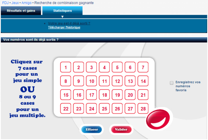 Amigo En Ligne : Comment Jouer Sur Le Site De La Fdj avec Les 500 Derniers Tirages Amigo