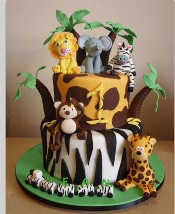 Anniversaire Enfant En 80 Idees De Décoration À Thème pour Gâteau Thème Jungle