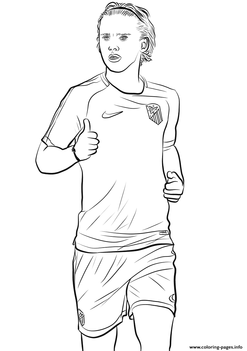 Antoine Griezmann Fifa World Cup Football Coloring Page Printable dedans Coloriage Pelé