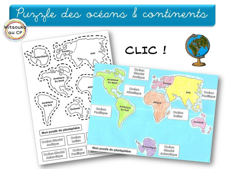 Apprendre Les Continents Et Les Océans De Façon Interactive avec Planisphère À Imprimer
