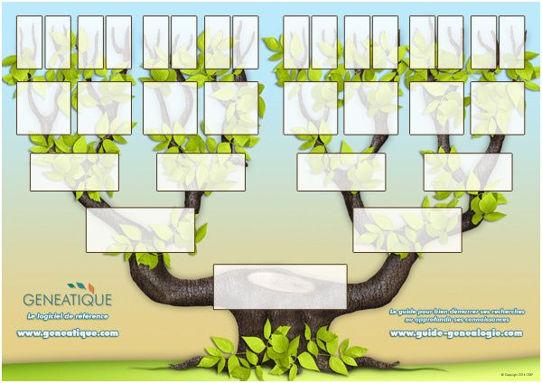 Arbre Généalogique Ascendant De 5 Générations À Imprimer | Faire Un serapportantà Arbre Généalogique Original