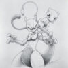 Artist: Itsbirdy | Pokémon | Mewtwo | Mew | Pokemon Sketch, Mew And pour Dessin De Mew