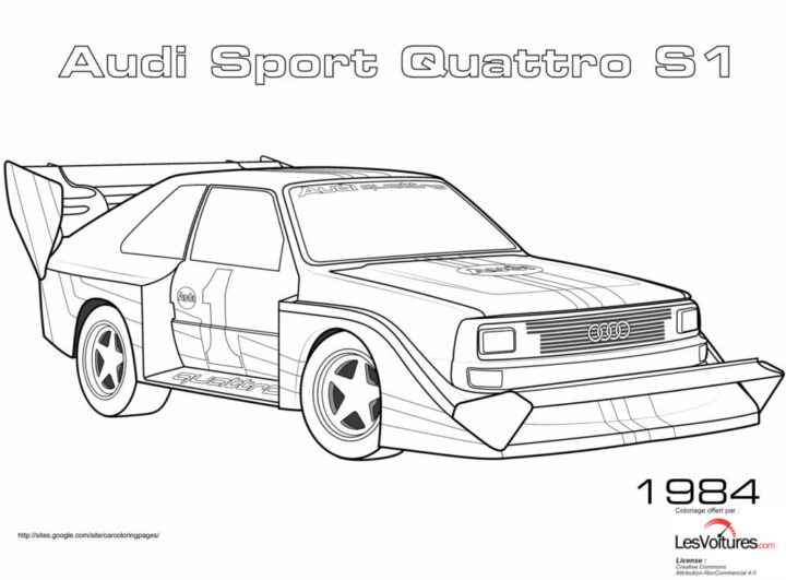 Audi : Téléchargez Un Beau Cahier De Coloriage - Les Voitures tout Coloriage Audi