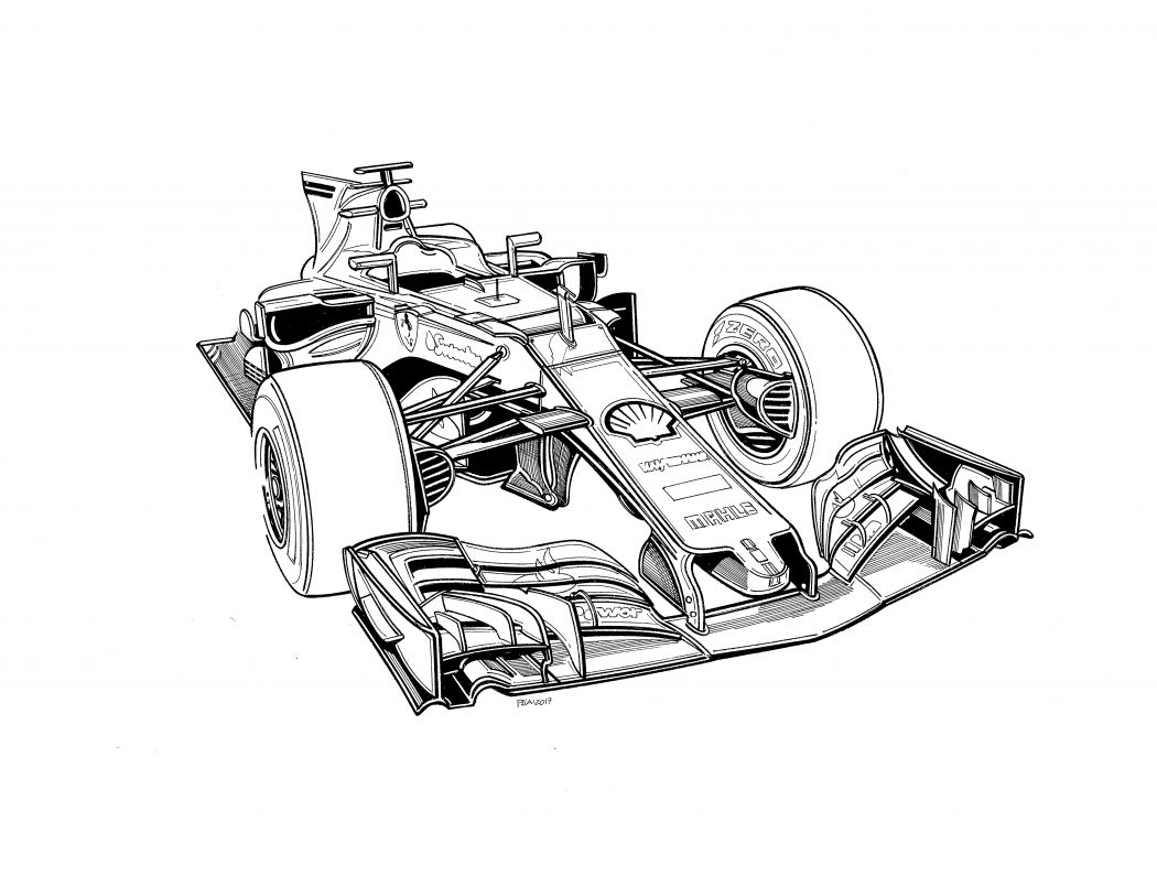 Ausmalbilder Formel 1 | Kostenlose Malvorlagen Für Jungs à Coloriage Formule 1 Mercedes