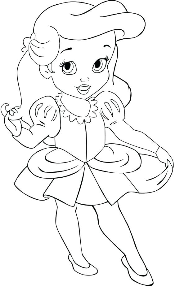Baby Disney Princess Coloring Pages At Getcolorings | Free à Dessin Disney Bebe
