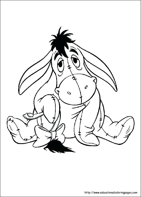 Baby Eeyore Coloring Pages At Getdrawings | Free Download serapportantà Coloriage Bourriquet