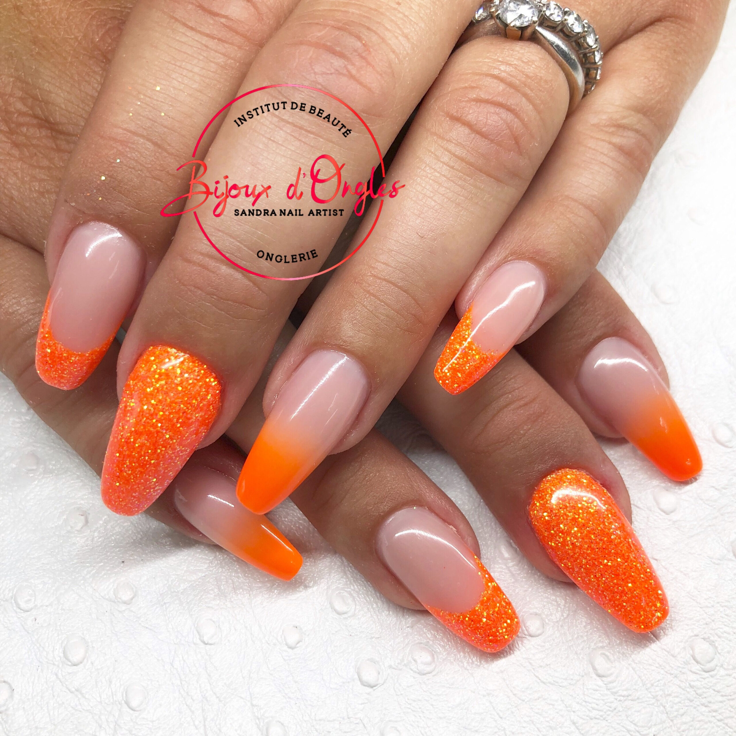 Babyboomer Nails | Ongles Orange, Ongles, Vernis À Ongles avec Idee Ongle Rouge Deco