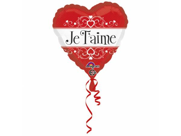 Ballon Hélium Cœur Je T&amp;#039;Aime serapportantà Coeur Je T&amp;#039;Aime