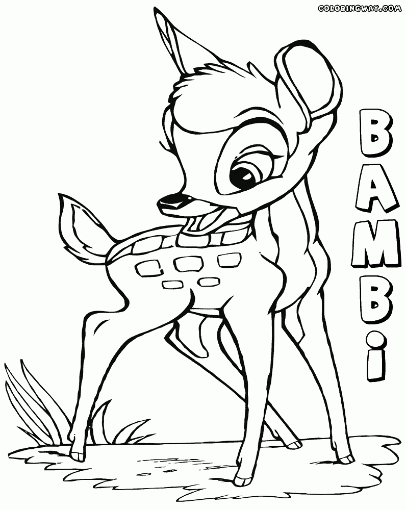 Bambi Coloring Pages | Coloring Pages To Download And Print avec Coloriage Bambi