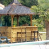 Bar Extérieur En Bambou - Vente Abris De Jardin En Bambou Et Mobilier tout Bar Exterieur Couvert