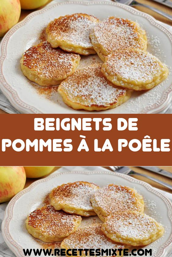 Beignets De Pommes À La Poêle | Beignet Aux Pommes, Recette Facile pour Beignet Aux Pommes À La Poêle De Grand-Mère