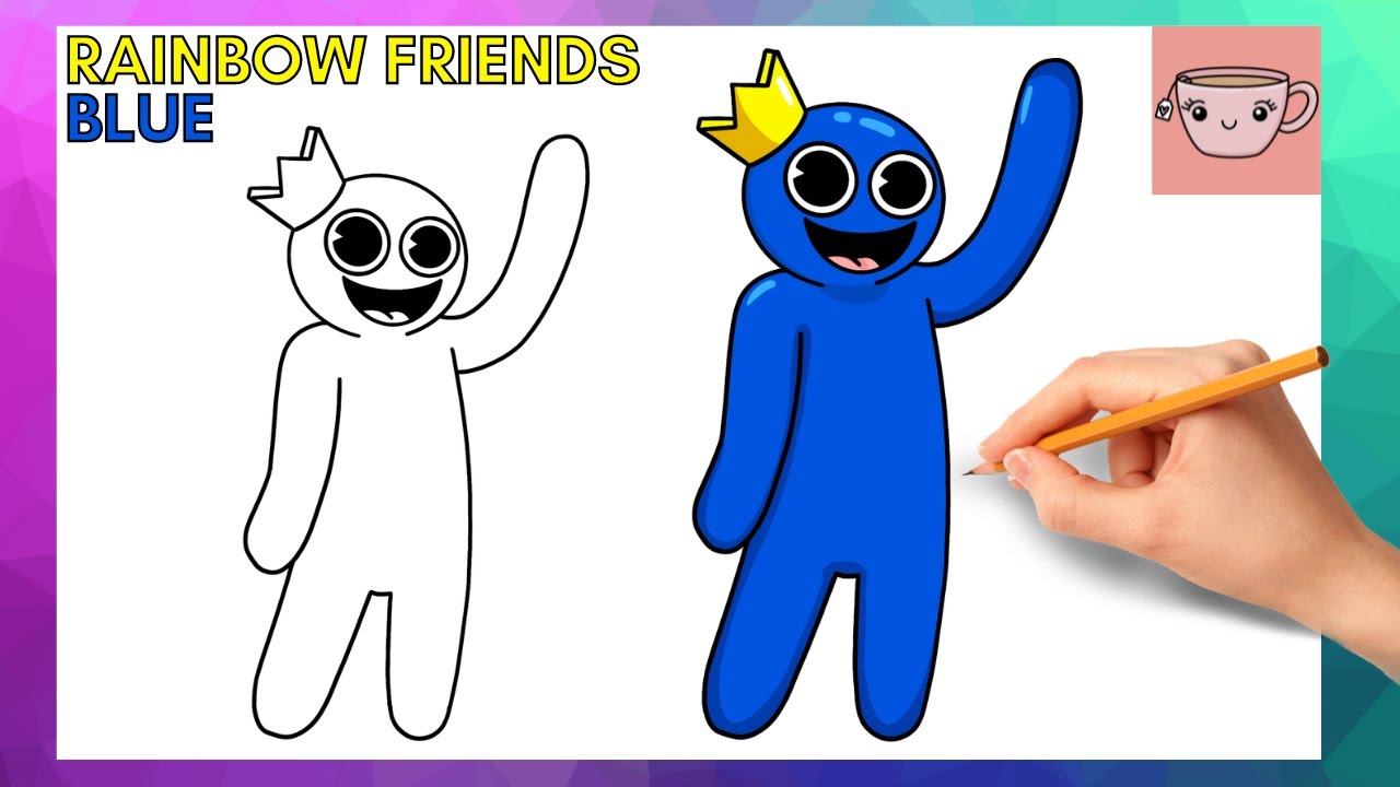 Blue (Rainbow Friends) - Coolerremote concernant Rainbow Friends Blue Coloriage