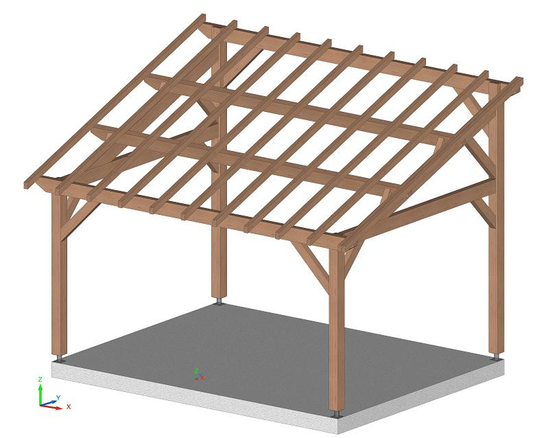 Bon Plan - Charpente Vaudin pour Charpente 1 Pente Schéma