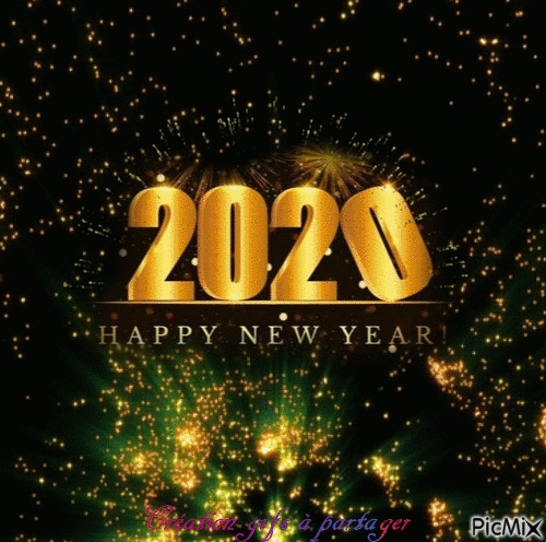 Bonne Année 2020 - Gif Animé Gratuit - Picmix pour Bonne Année 2023 Gif Animé Gratuit