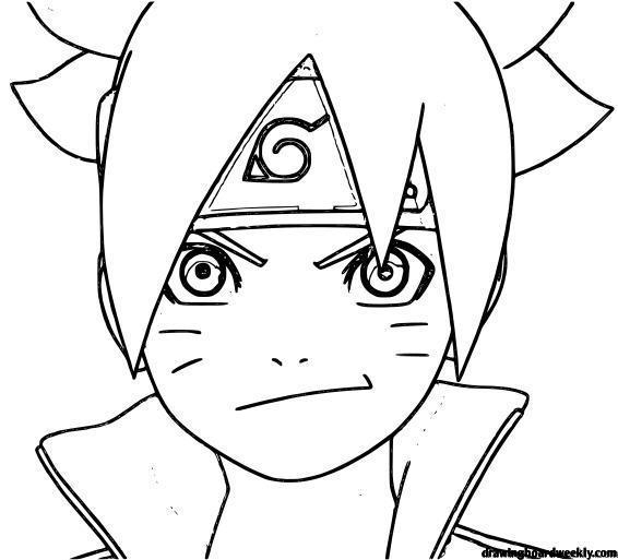 Boruto Coloring Pages - Drawing Board Weekly serapportantà Coloriage Boruto Adulte