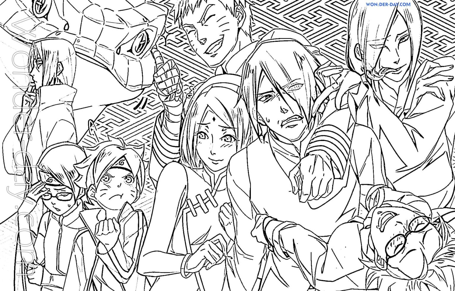 Boruto Coloring Pages - Print And Color | Wonder Day — Coloring Pages avec Coloriage Boruto