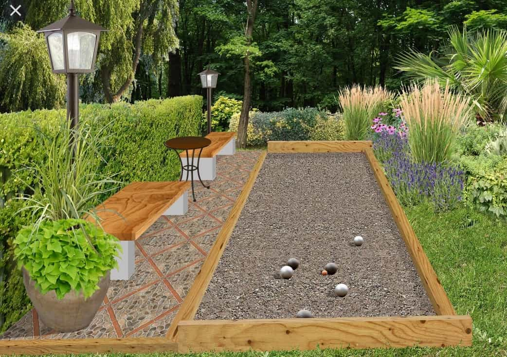 Boulodrome - Jardin Thérapeutique pour Deco Terrain De Petanque