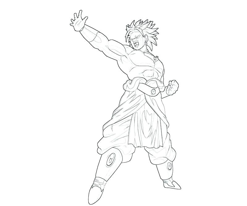 Broly Coloring Pages At Getdrawings | Free Download concernant Coloriage Broly