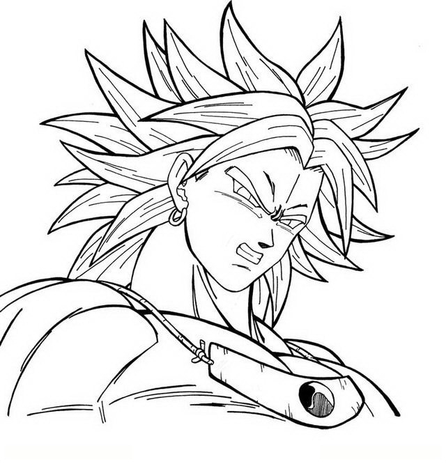 Broly Coloring Pages - Imagui dedans Coloriage Broly