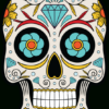 Calavera - Tete De Mort Mexicaine 14 - Ref.d7452 | Mpa Déco destiné Tatouages Tete De Mort Mexicaine