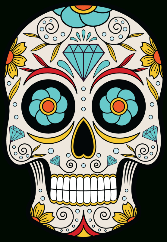 Calavera - Tete De Mort Mexicaine 14 - Ref.d7452 | Mpa Déco destiné Tatouages Tete De Mort Mexicaine